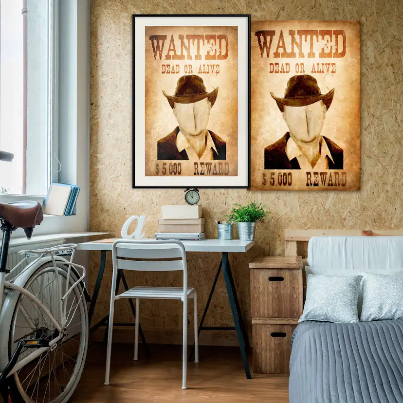 Poster Artgeist Affisch Wanted