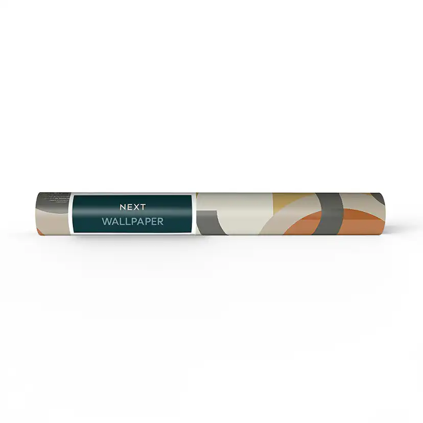 Tapet NEXT Retro Shapes Geo Orange