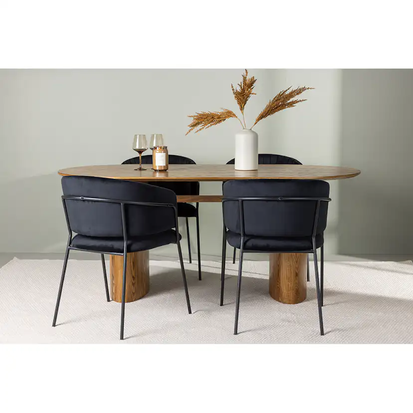 Matgrupp Venture Home Isolde med 4 Selma Stolar