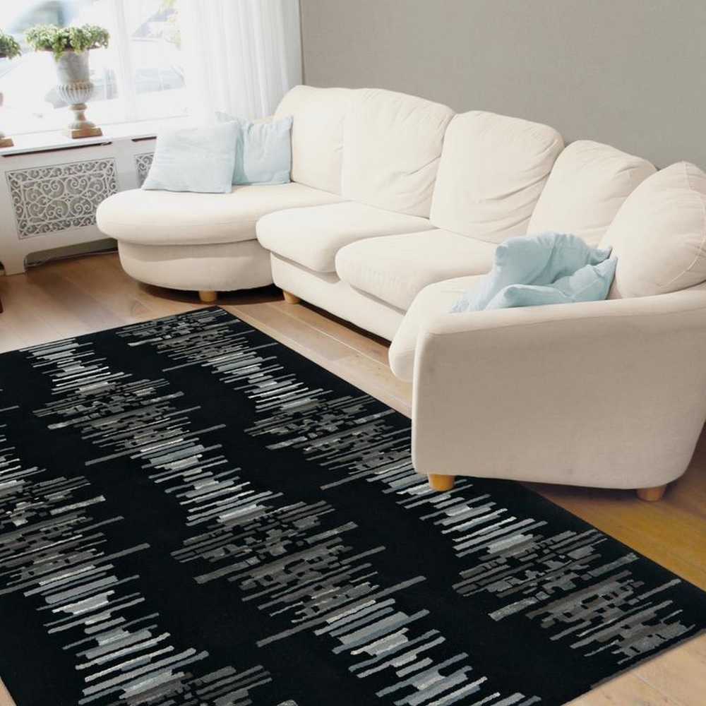 Poonsion Matta Geoni Antracit 120x180 cm Mått: 120x180 cm
