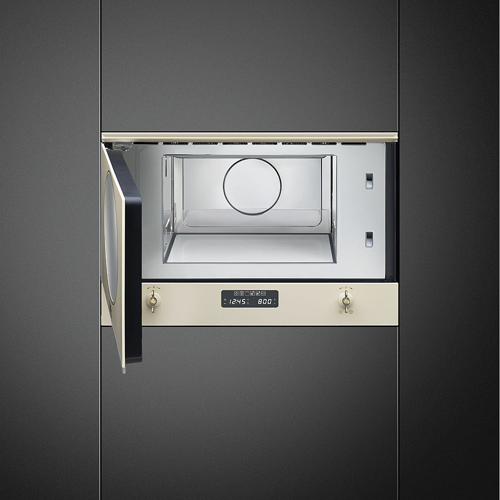 Smeg MP822PO inbyggd mikrovågsugn Creme