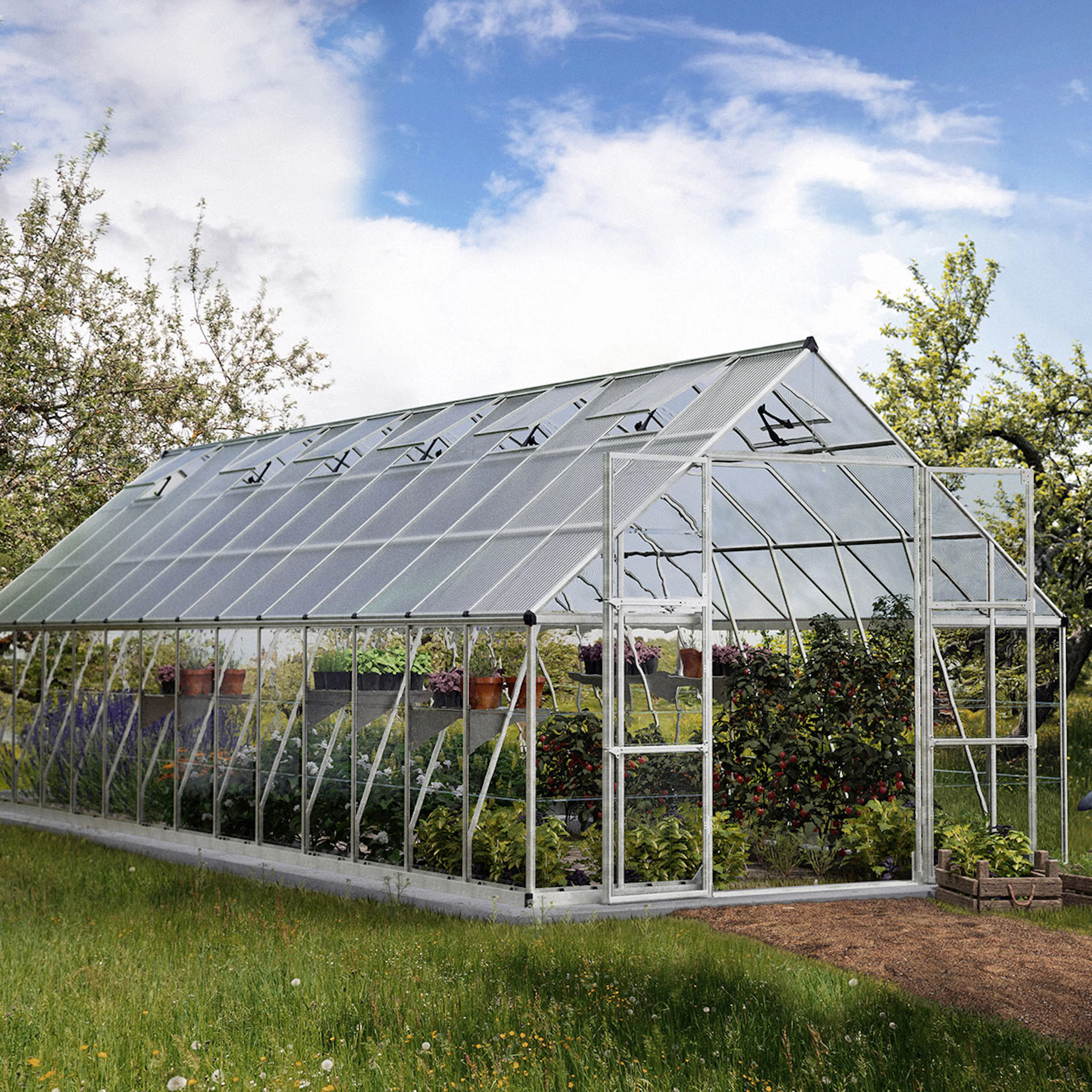 Växthus Canopia by Palram Balance 25,1 m² Silver
