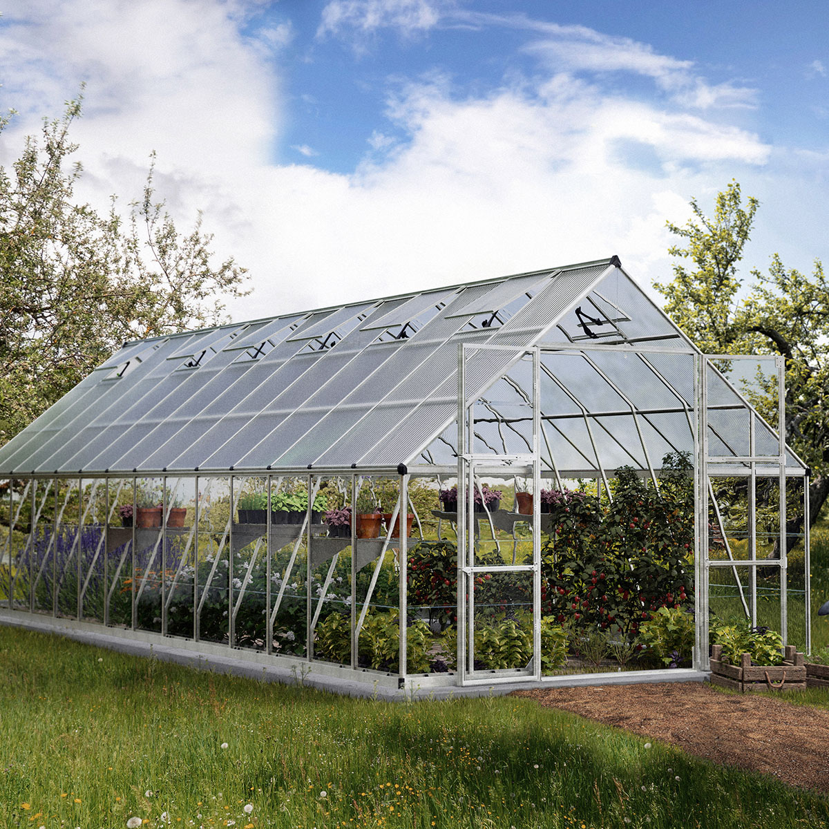 Växthus Canopia by Palram Balance 25,1 m² Silver
