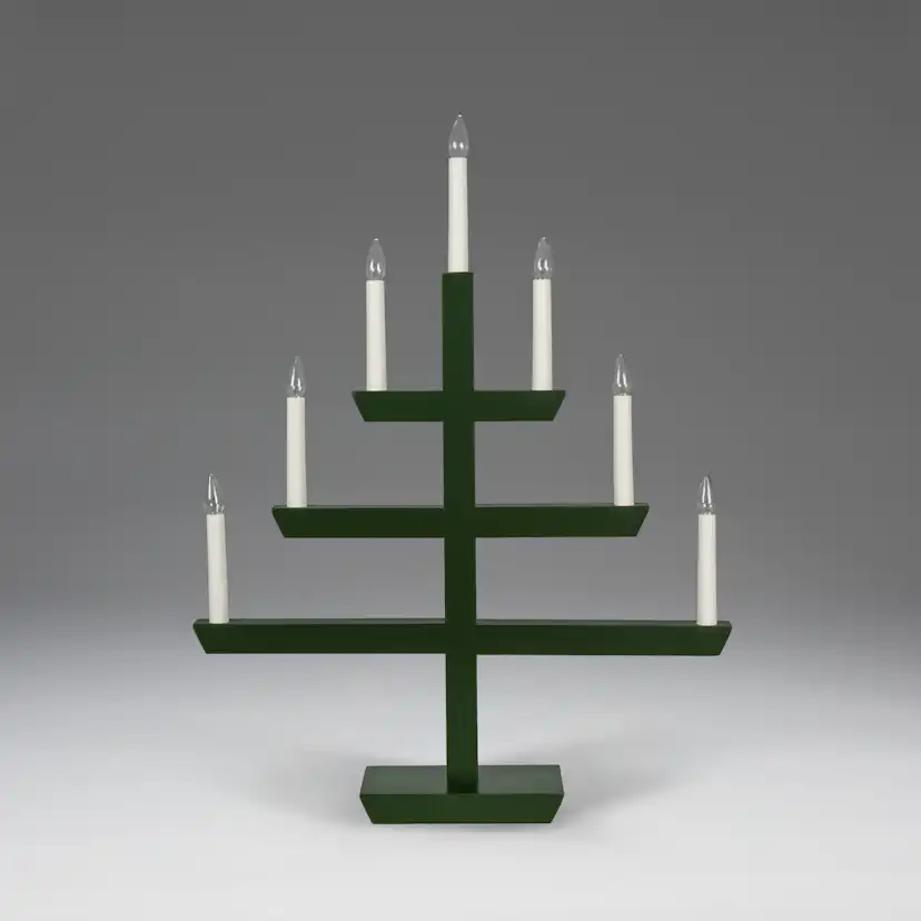 Adventsljusstake Gnosjö Konstsmide 2573 Träljusstake 7 Ljus