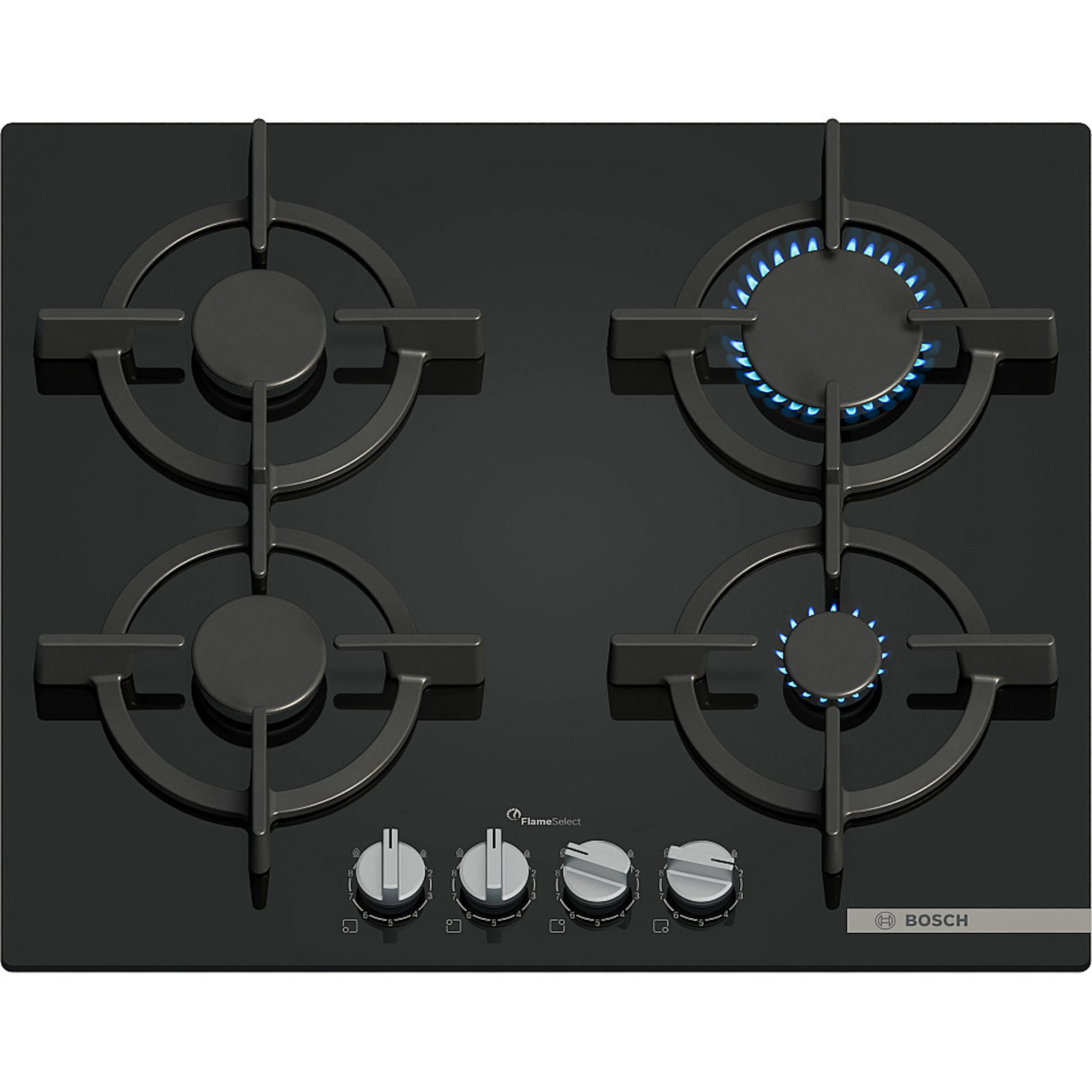 Gashäll Bosch Serie 6 PPP6A6I10 Svart med FlameSelect och Easy Cleaning
