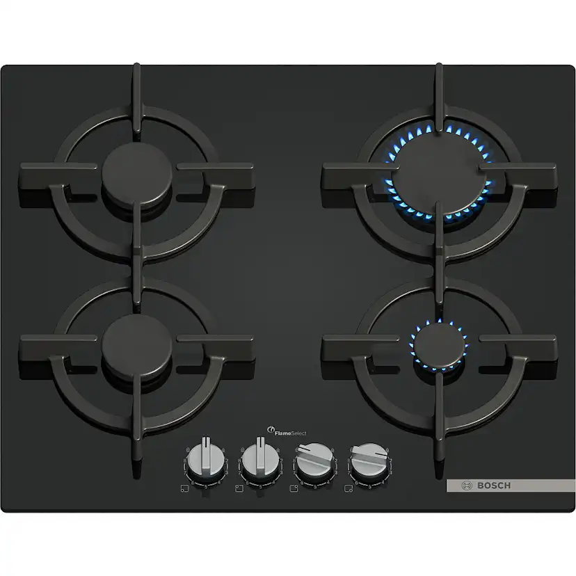 Gashäll Bosch Serie 6 PPP6A6I10 Svart med FlameSelect och Easy Cleaning