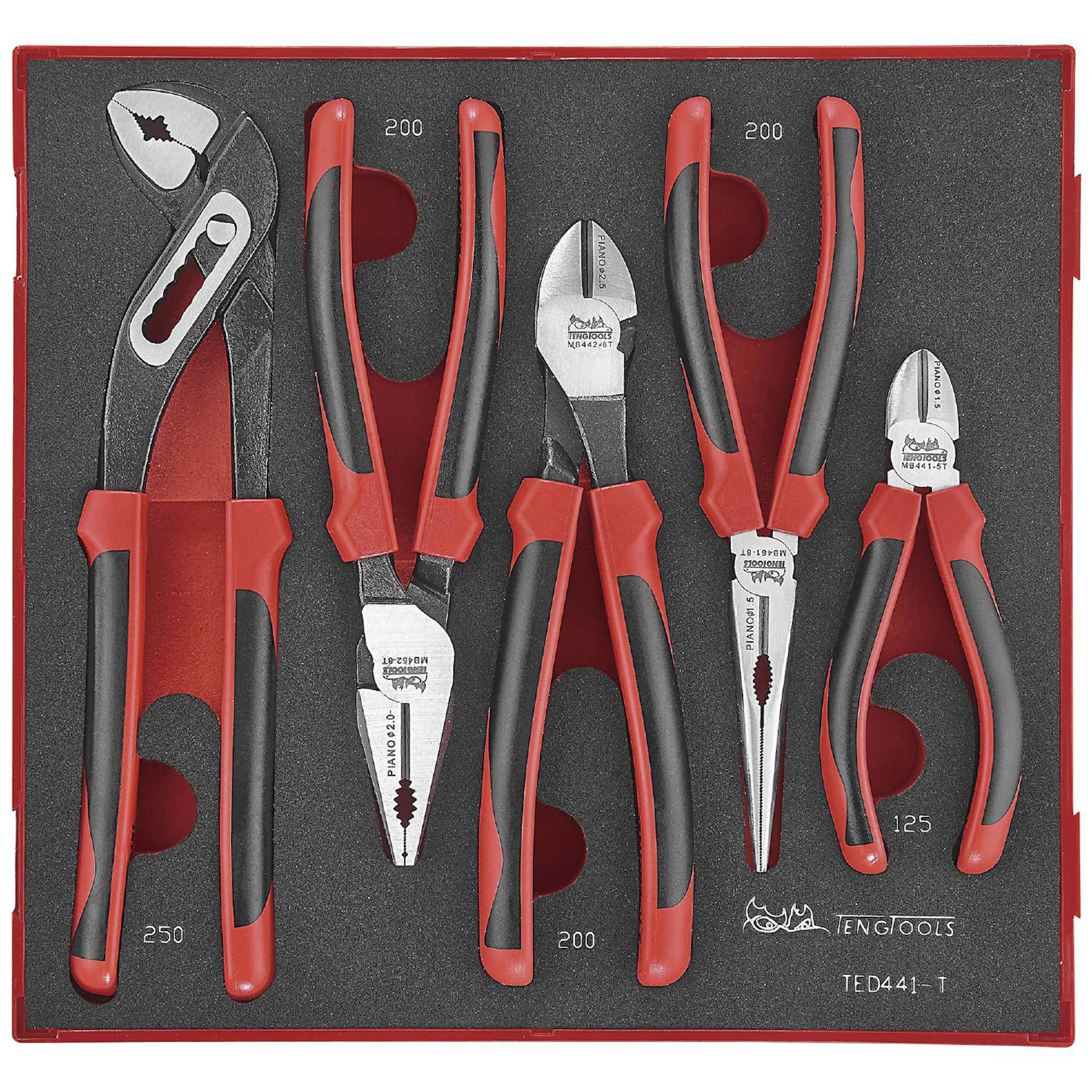 Tångsats 5 delar Teng Tools TED441-T