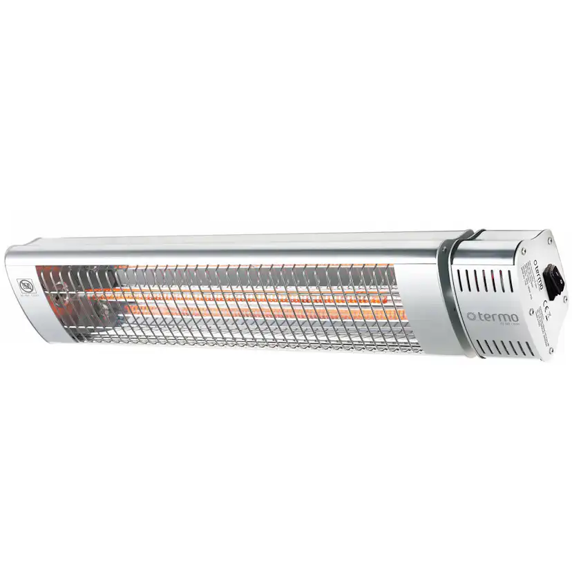Infravärmare Termo 1800W Proffs Hängande Terrassvärmare med Fjärrkontroll, Aluminium