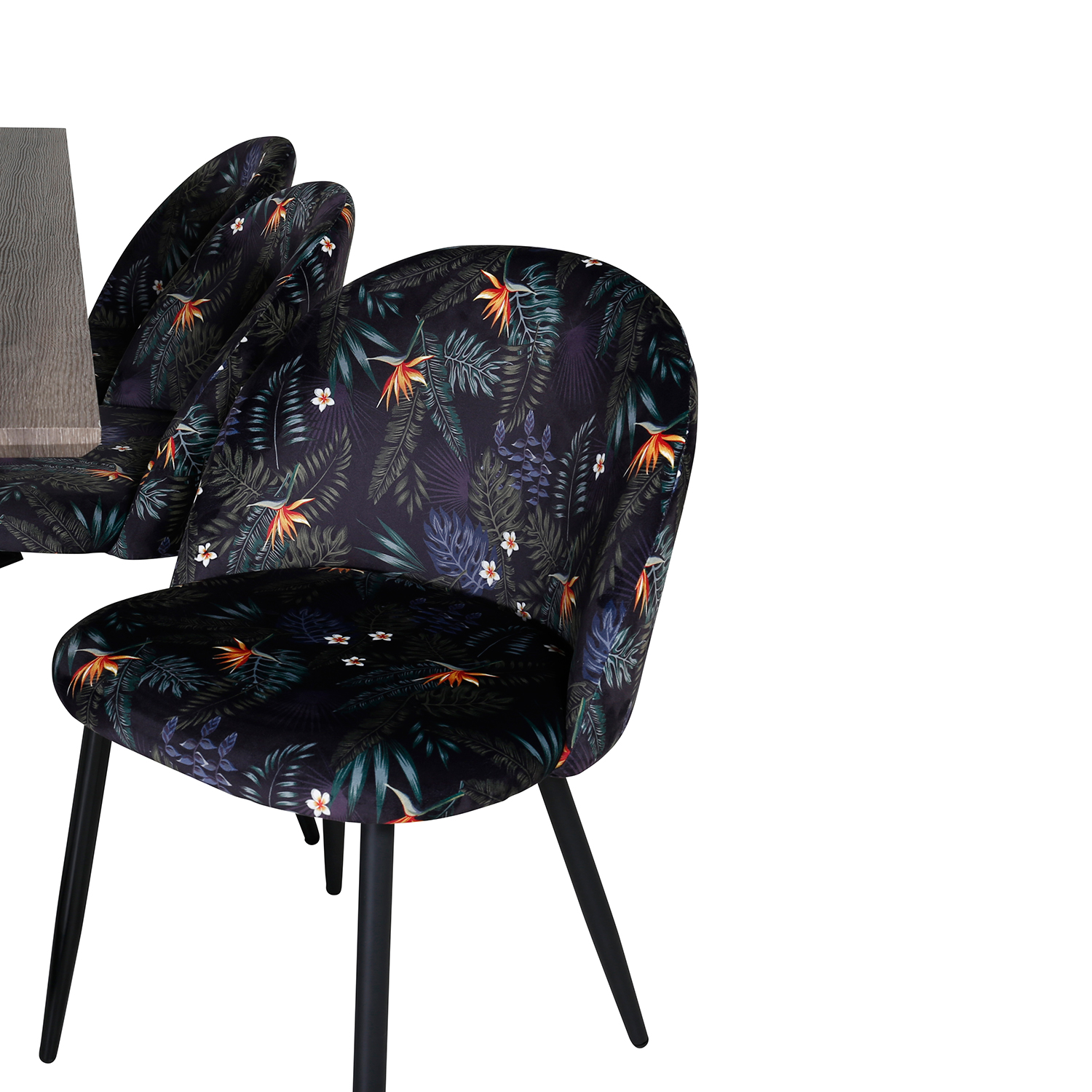 Matgrupp Venture Home Madde med 6 Valentina Stolar Polyestertyg