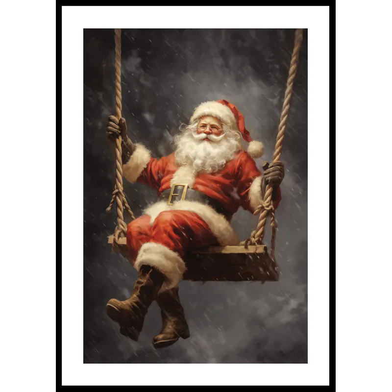 Poster Gallerix Santa On A Swing