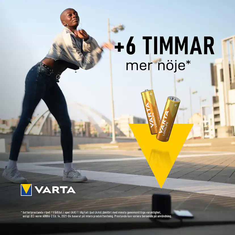 Batteri VARTA Alkaliska Longlife LR6/AA 20-Pack