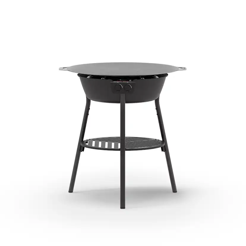 Stekhällsset Muurikka 78 LL i Svart Stål med Gasolbrännare & Integrerad Tändning