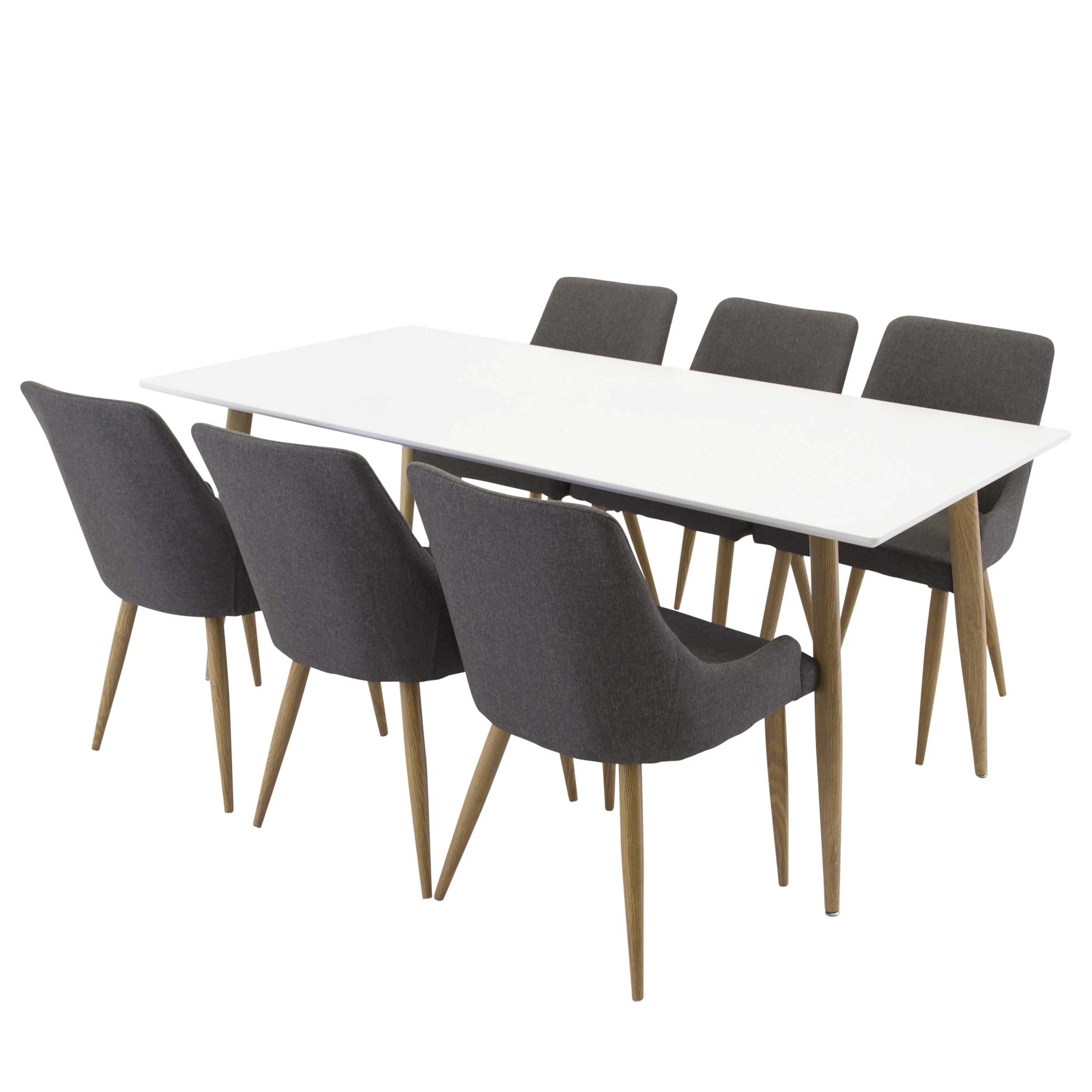 Matgrupp Venture Home Pobbie med 6 Plake Stolar