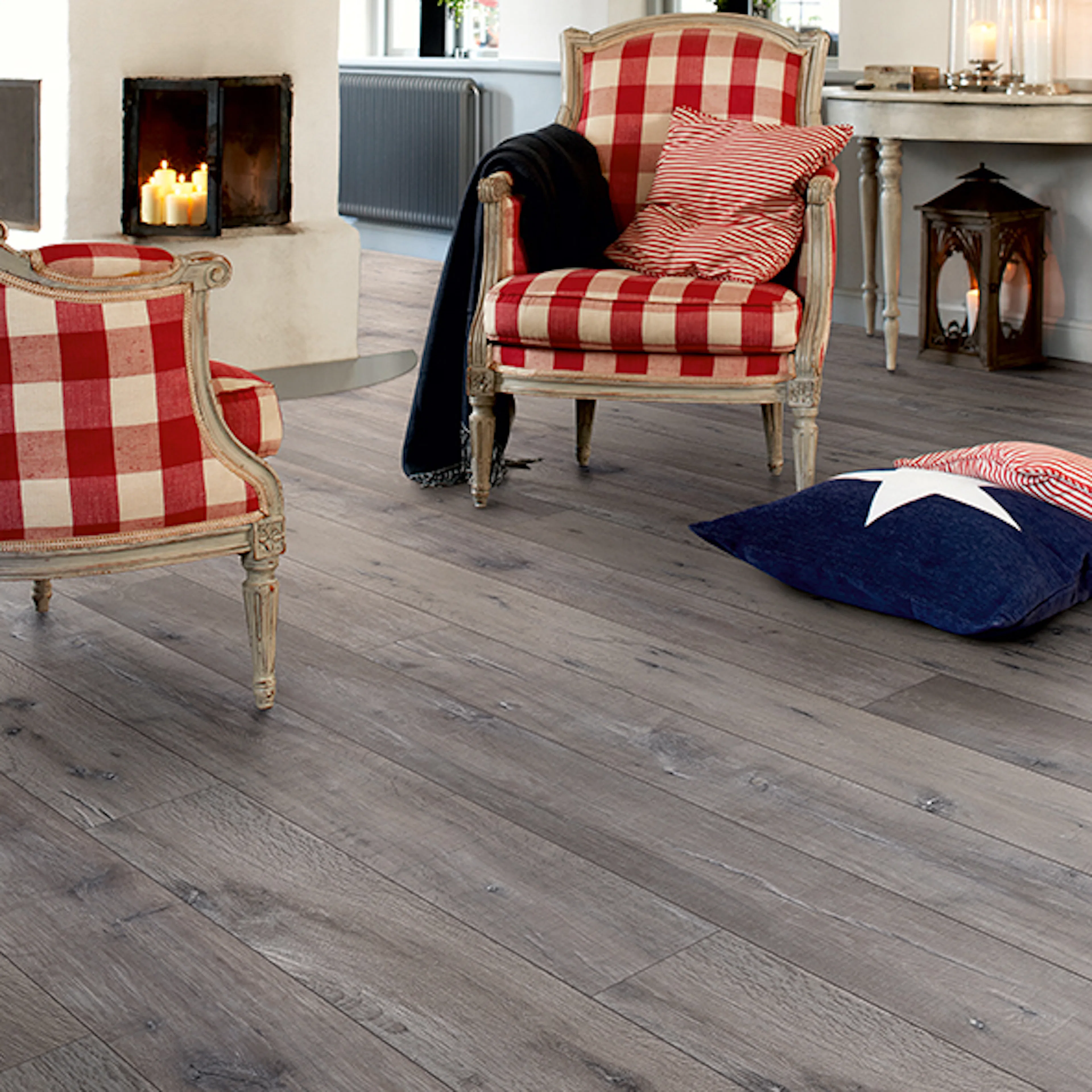 Laminatgolv Pergo Long Plank 4V Reclaimed Grey Oak 1-Stav