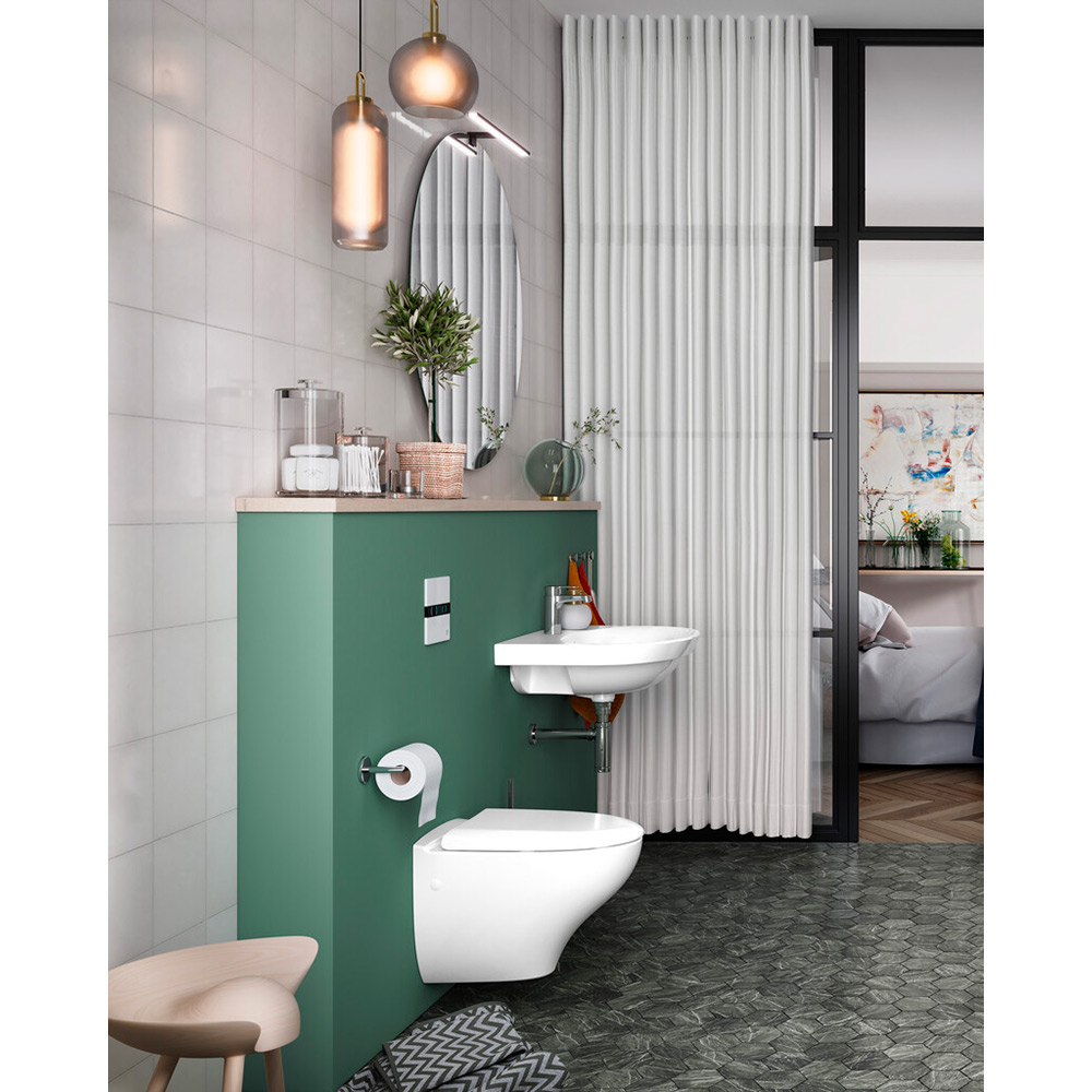 Vägghängd Toalettstol Gustavsberg Nautic 1530 Hygienic Flush