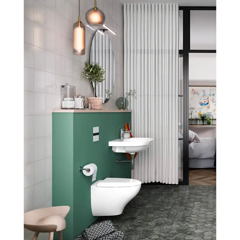 Vägghängd Toalettstol Gustavsberg Nautic 1530 Hygienic Flush