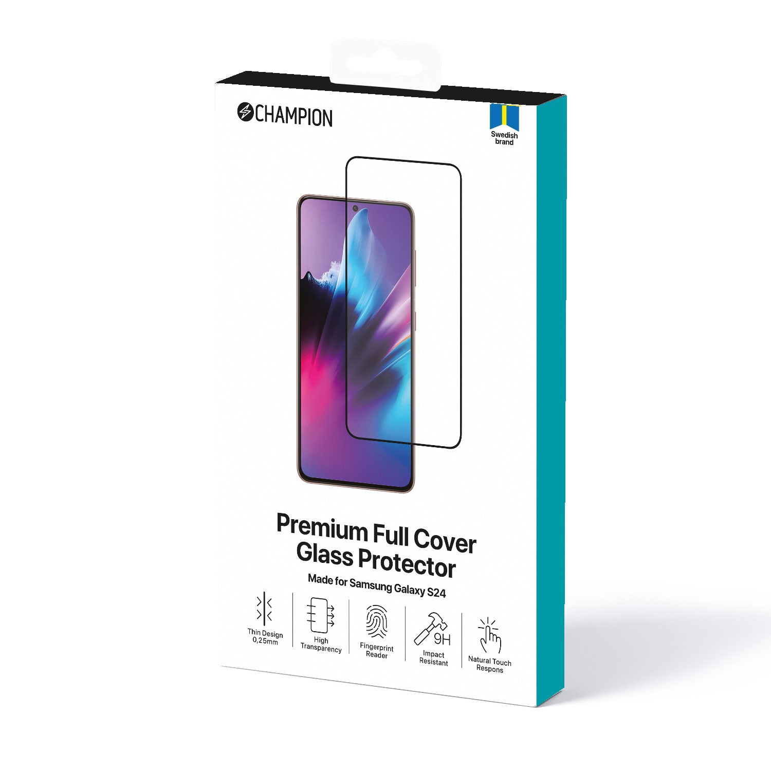 Skärmskydd Champion Galaxy S24 Svart