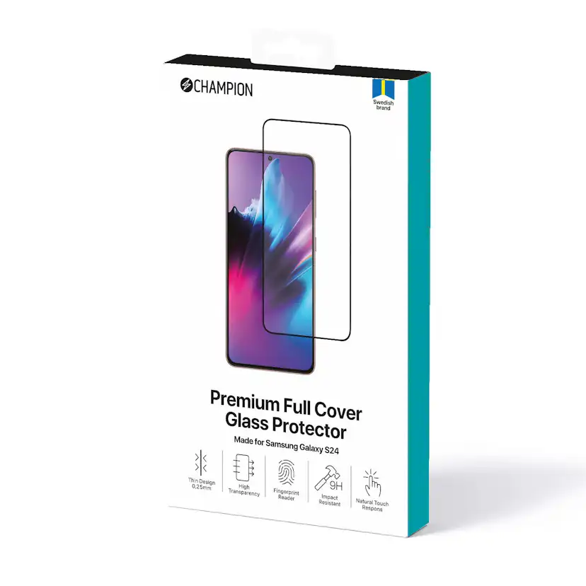 Skärmskydd Champion Galaxy S24 Svart