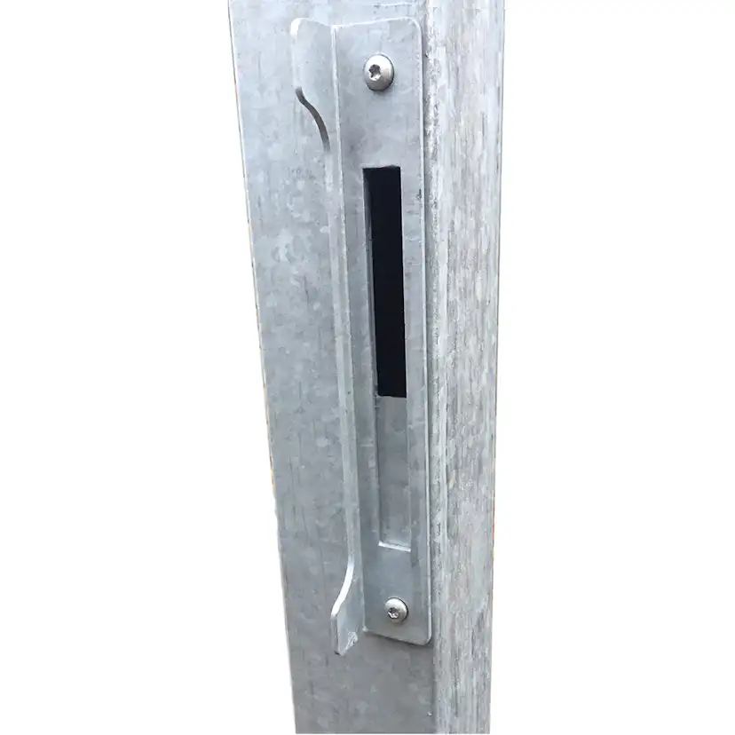 Artura kompositgrind - 99x135 cm + 16 cm stolpar för nedgjutning - högervänd