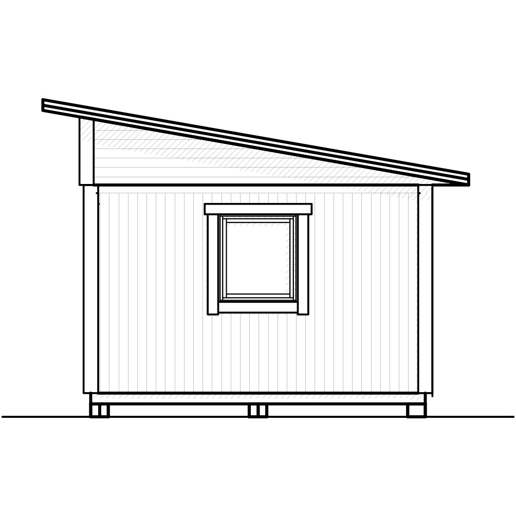 Attefallshus Vibostugan Njuta Funkis 25-3