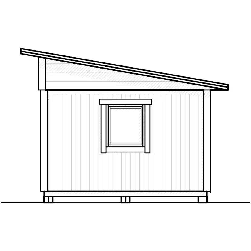 Attefallshus Vibostugan Njuta Funkis 25-3
