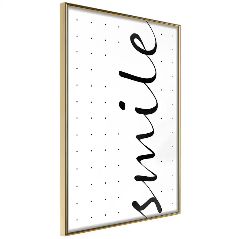 Poster Artgeist Affisch Black and White Smile