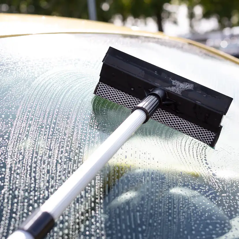 Fönsterskrapa Vikan Skrapa m/Teleskopskaft Svart 710 mm