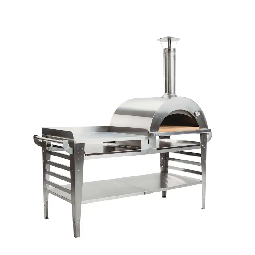 Pizzaugn GrillSymbol Pizzo med Pizzabord XL Inox