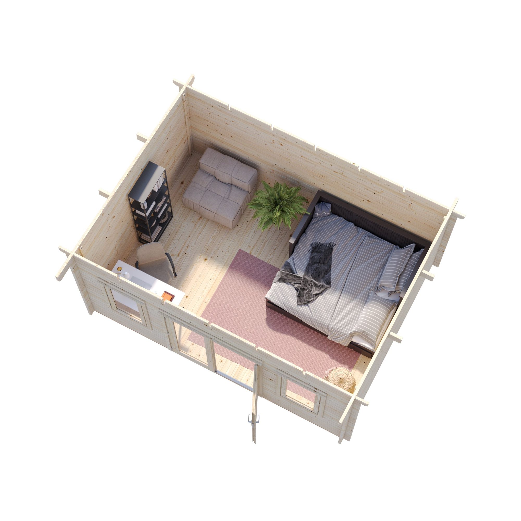 Lisa 14,2 m2 Impregnerad transparent