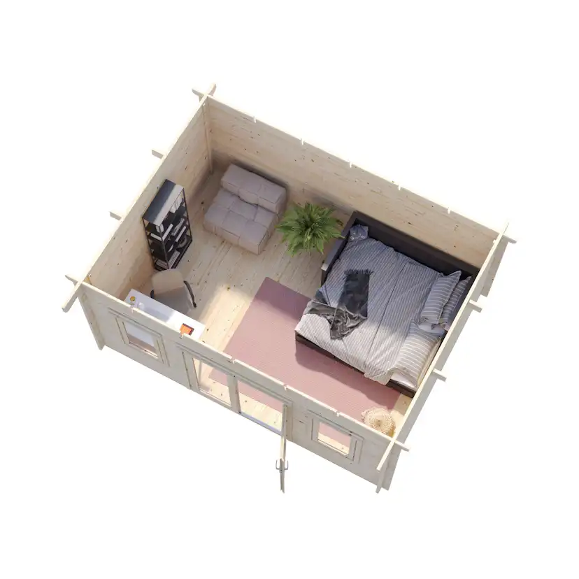 Lisa 14,2 m2 Impregnerad transparent