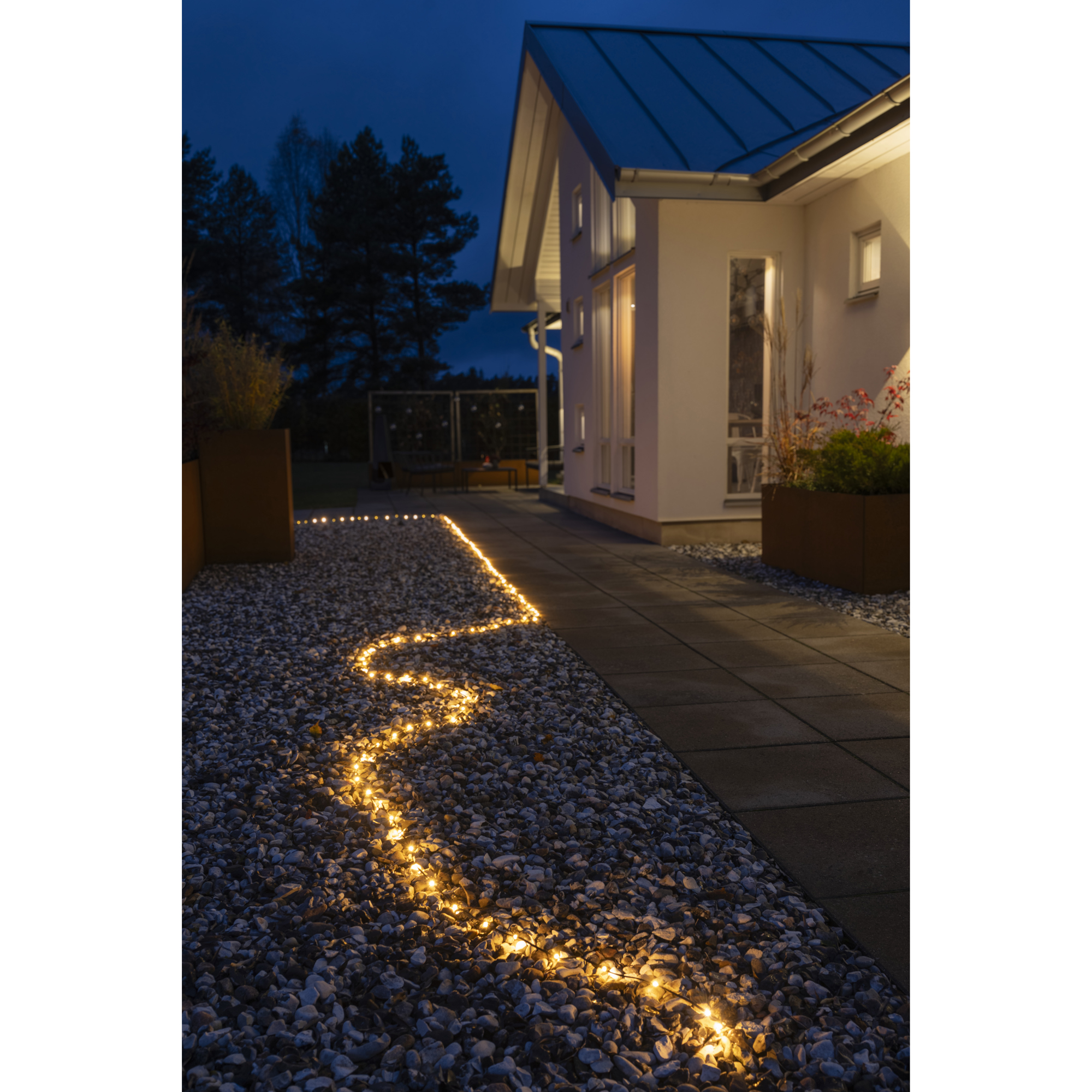 Ljusslinga Gnojsö Konstsmide ShineLine 200st LED-lampor Amber 10m Utomhus