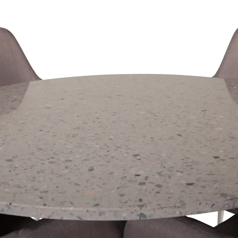 Matgrupp Venture Home Roxanna Grå Bord med 4 Corina Stolar