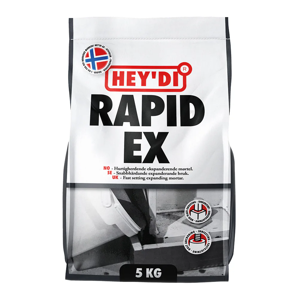 Expanderbetong Heydi Rapid Ex Grå 5 kg