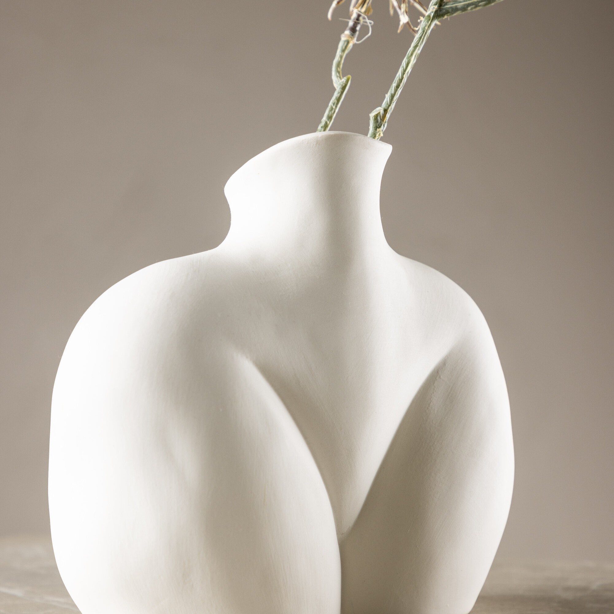 Harvey Vase - Offwhite - 17*10*15Hcm Vit
