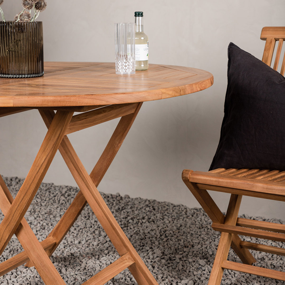 Utebord Venture Home Kenya Teak Ø100 cm