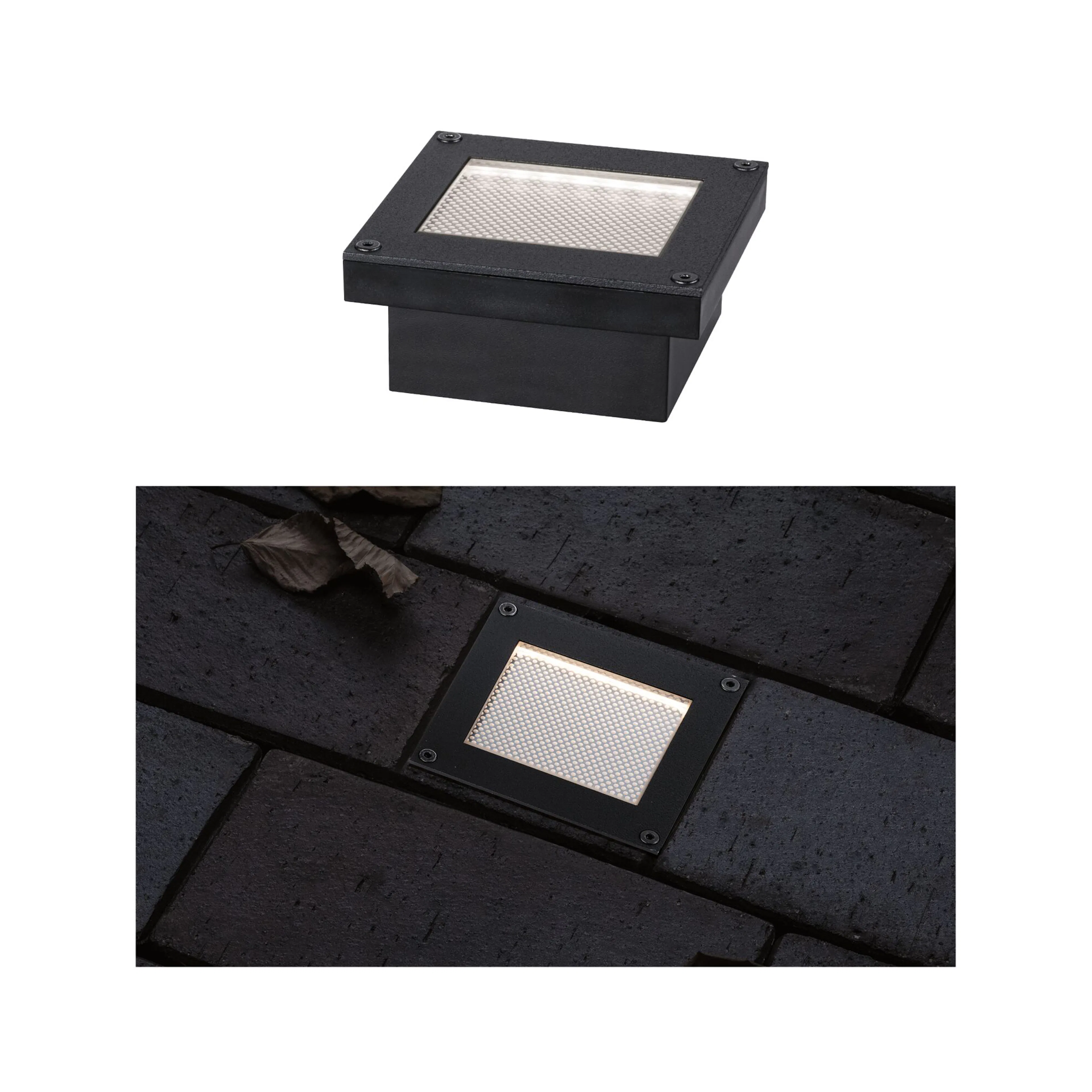 Infälld Markbelysning Paulmann Domenic Solcell IP67 Bredd: 80 mm