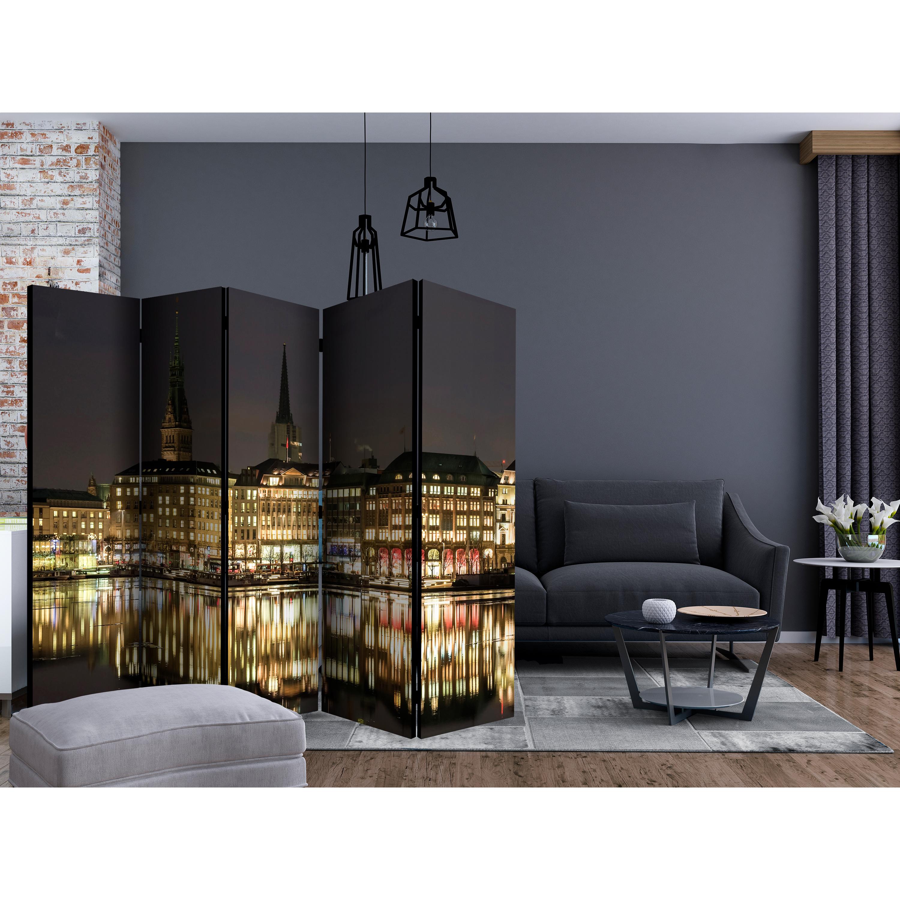 Rumsavdelare Arkiio Night in Hamburg II 225x172 cm