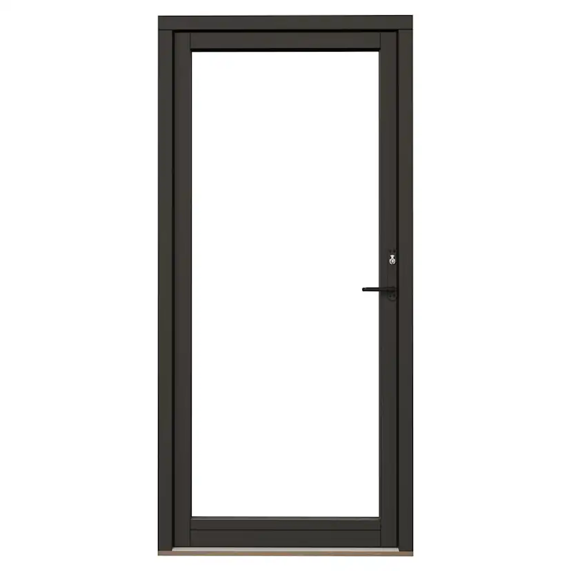 Fönsterdörr NorDan NTech Helglasad Aluminium BlackLine Svart