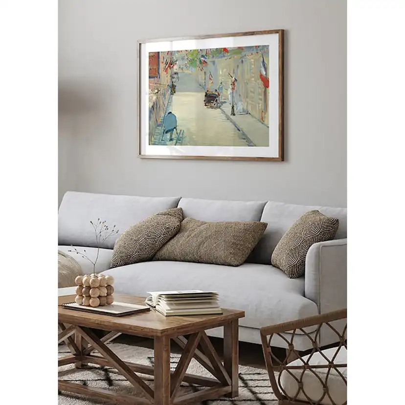 Poster Gallerix The Rue Mosnier With Flags By Édouard Manet