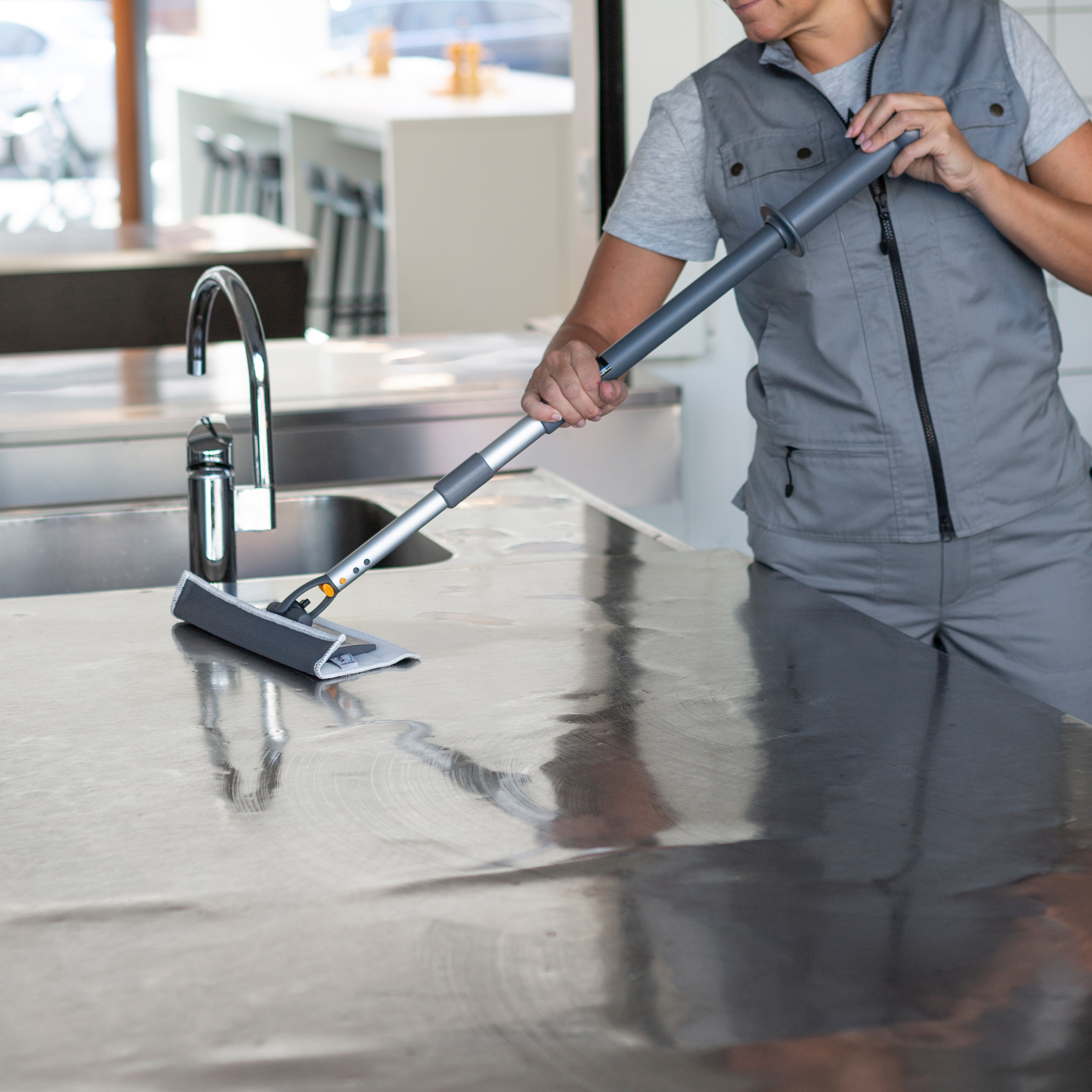 Mopp Vikan Kit Easyshine Kit m/Flexibelt Moppstativ