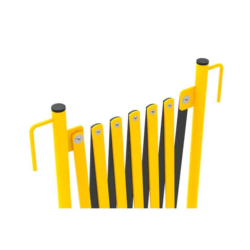 Avgränsare R&R Solutions Expanderbar Mobil Gul/Svart
