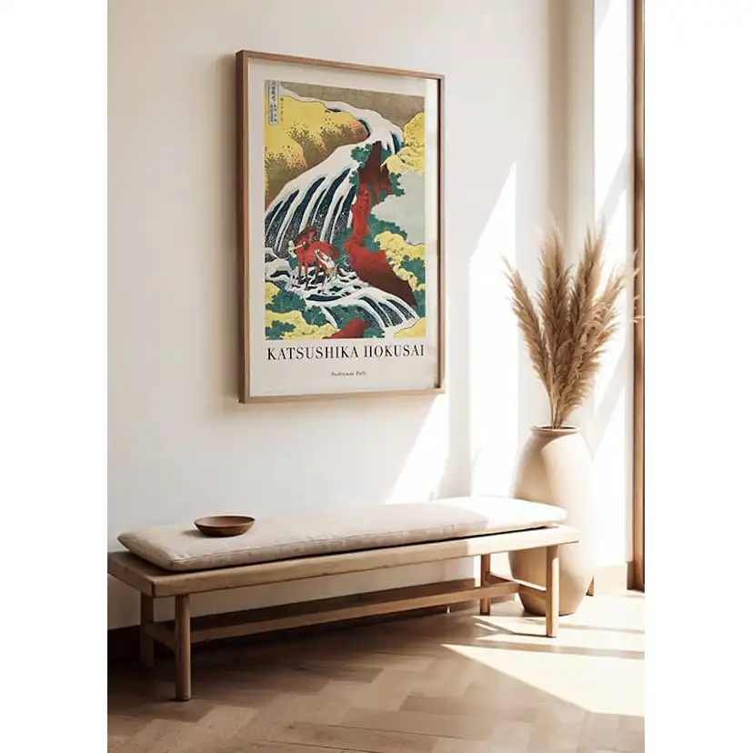 Poster Gallerix Yoshitsune Falls By Katsushika Hokusai