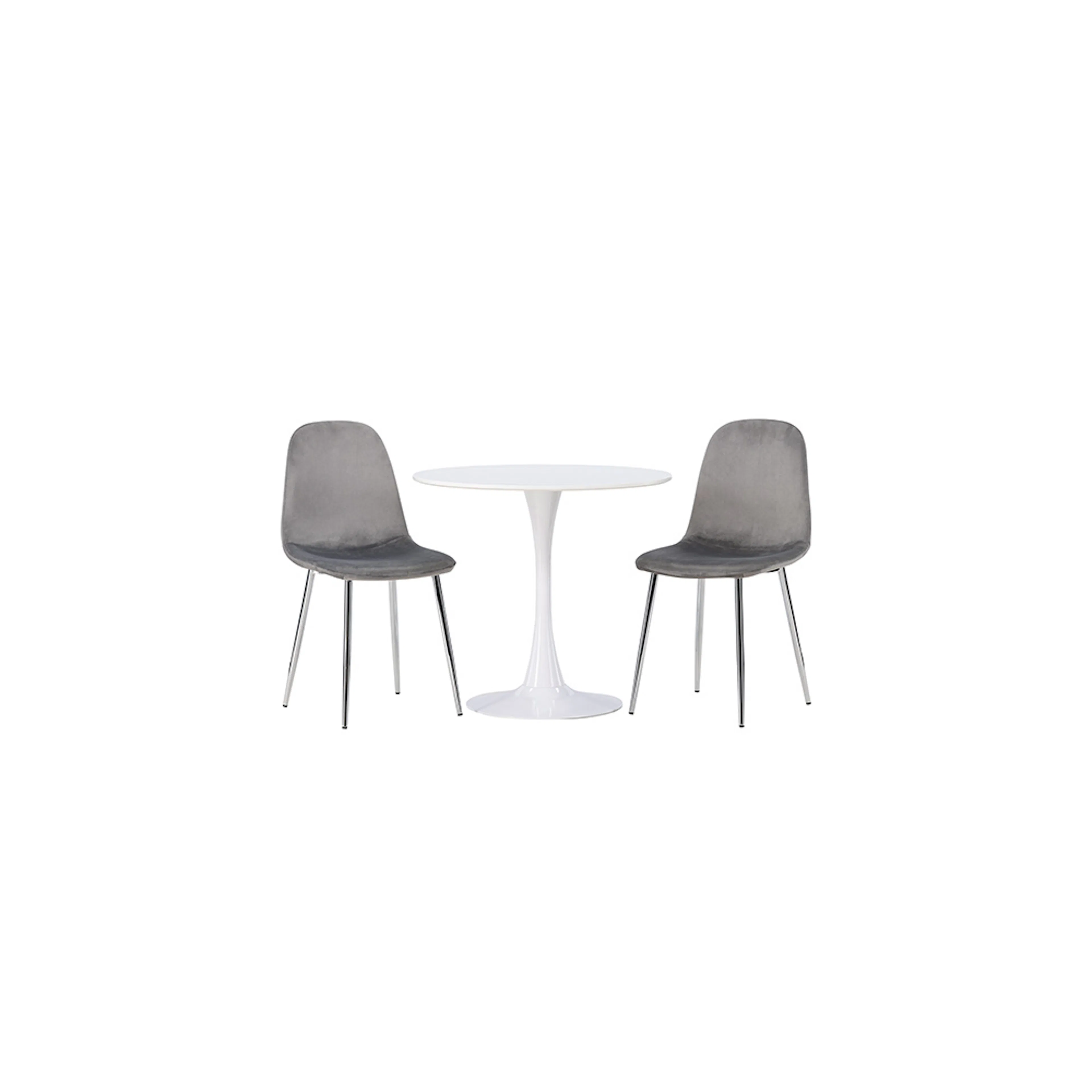 Matgrupp Venture Home Hamden Ø80 cm med 2 st Eva stolar