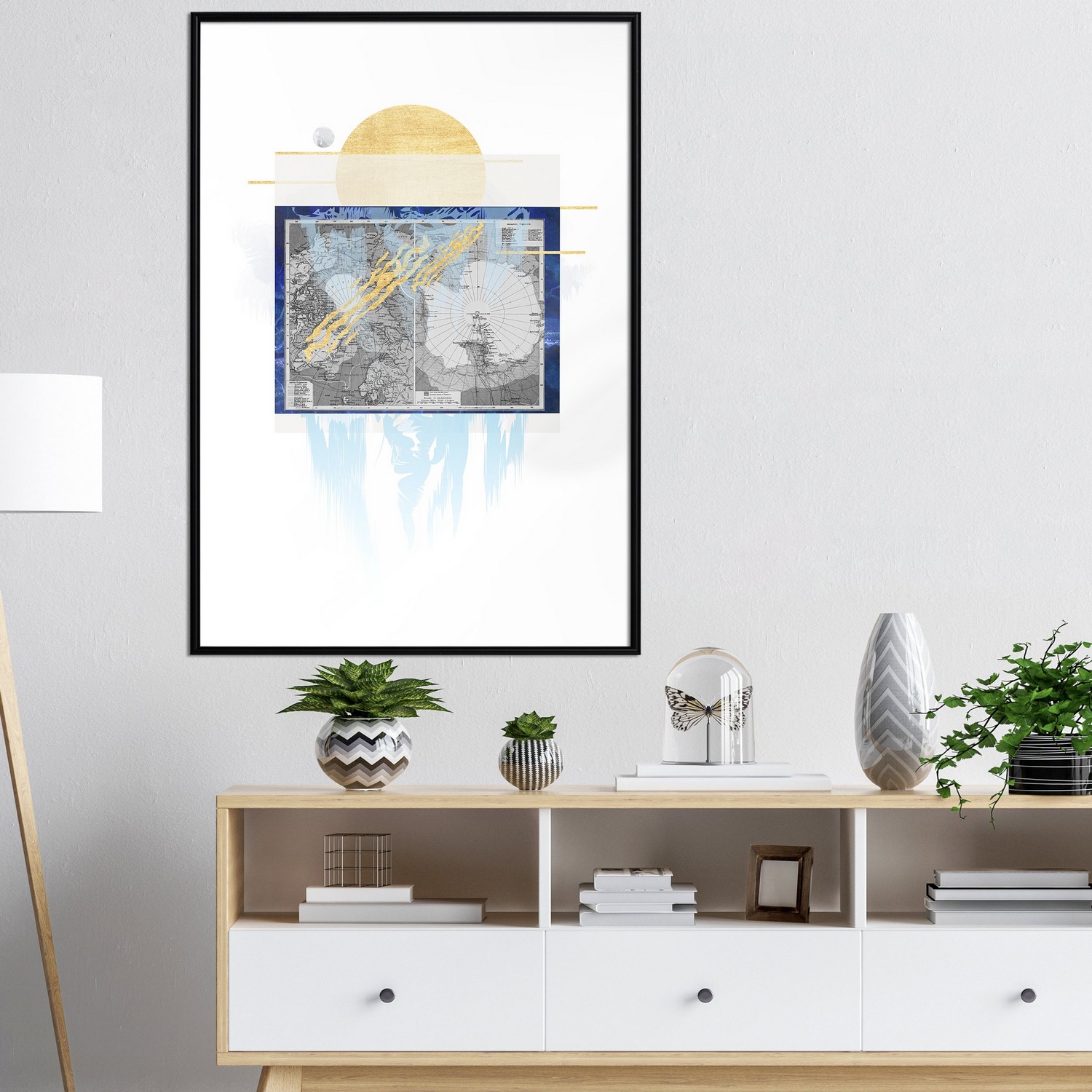 Affisch - Antarctica [Poster] 40x60 Svart ram, 40x60 cm