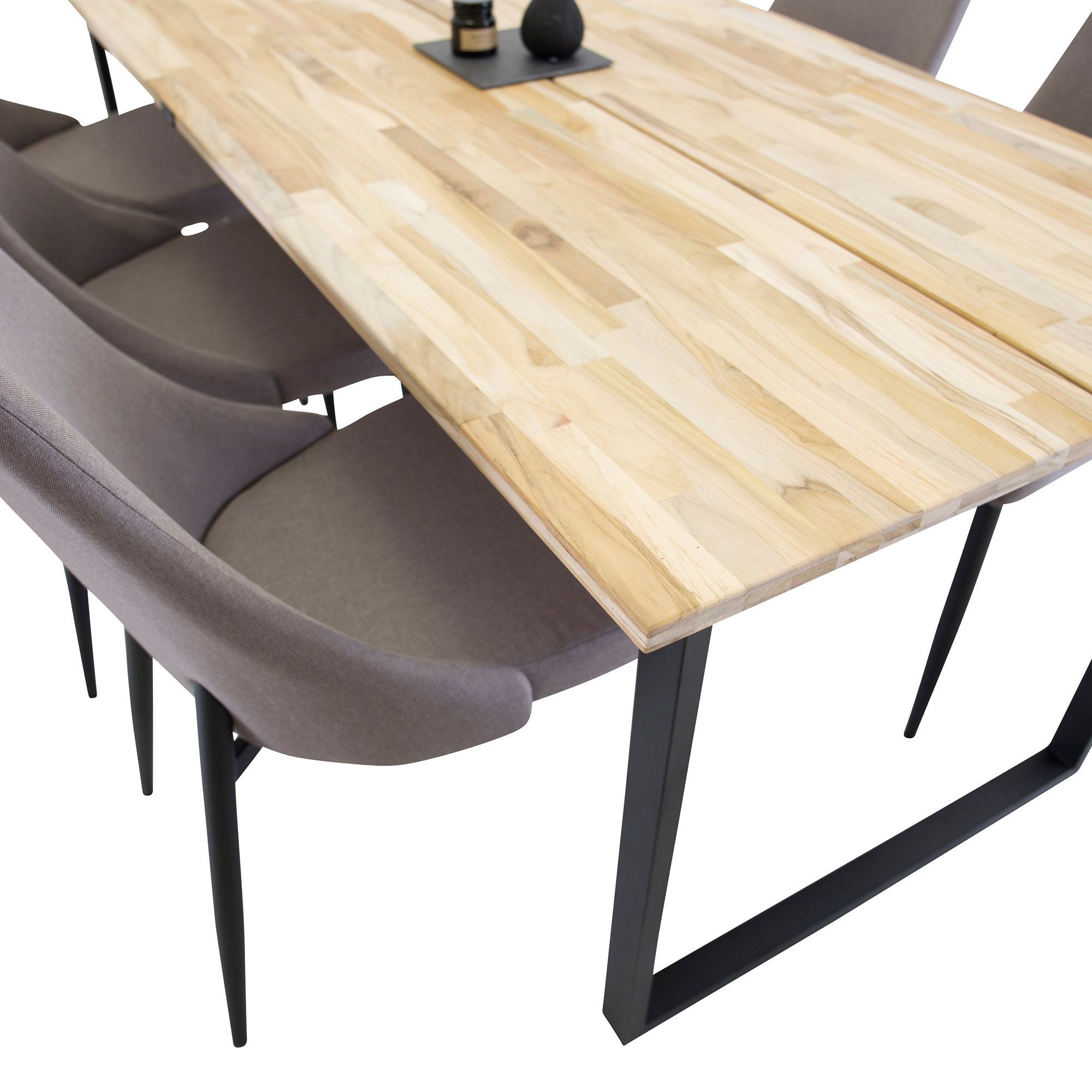 Matgrupp Venture Home Cornelia med 6 Laura Stolar Svarta Ben