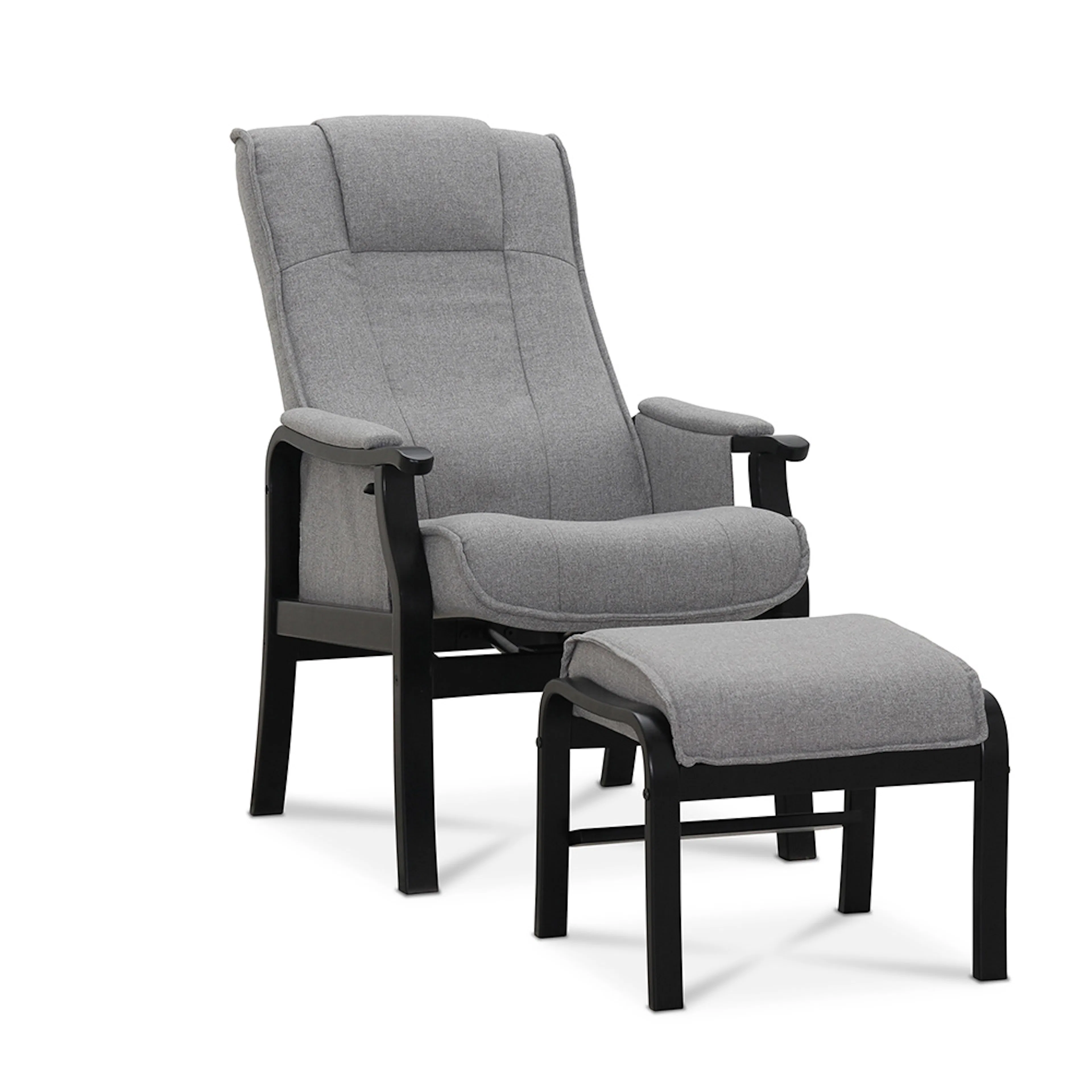 Seniorfåtölj Hagagruppen Astrid med Fotpall