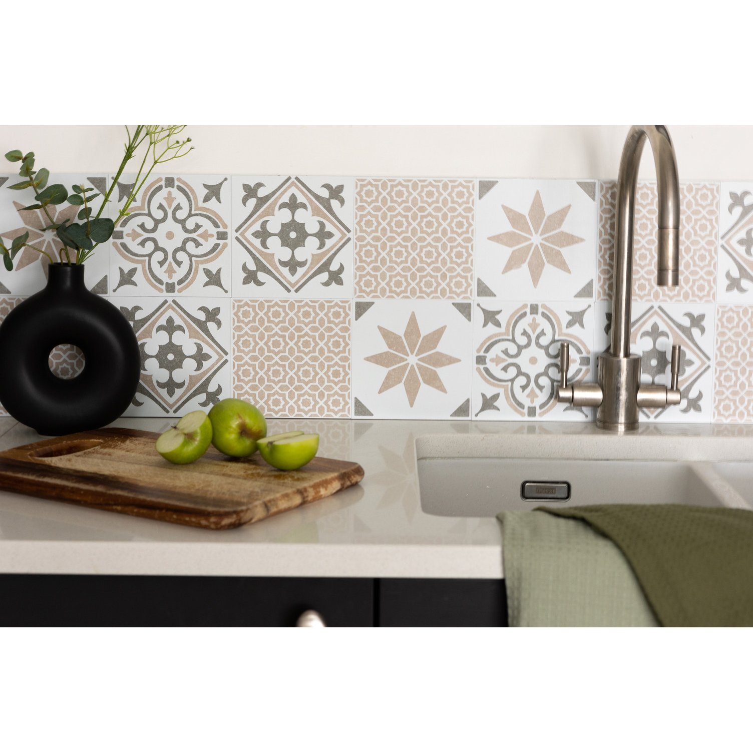 D-C-FIX Självhäftande Väggplattor Nortiq Lina 6-pack