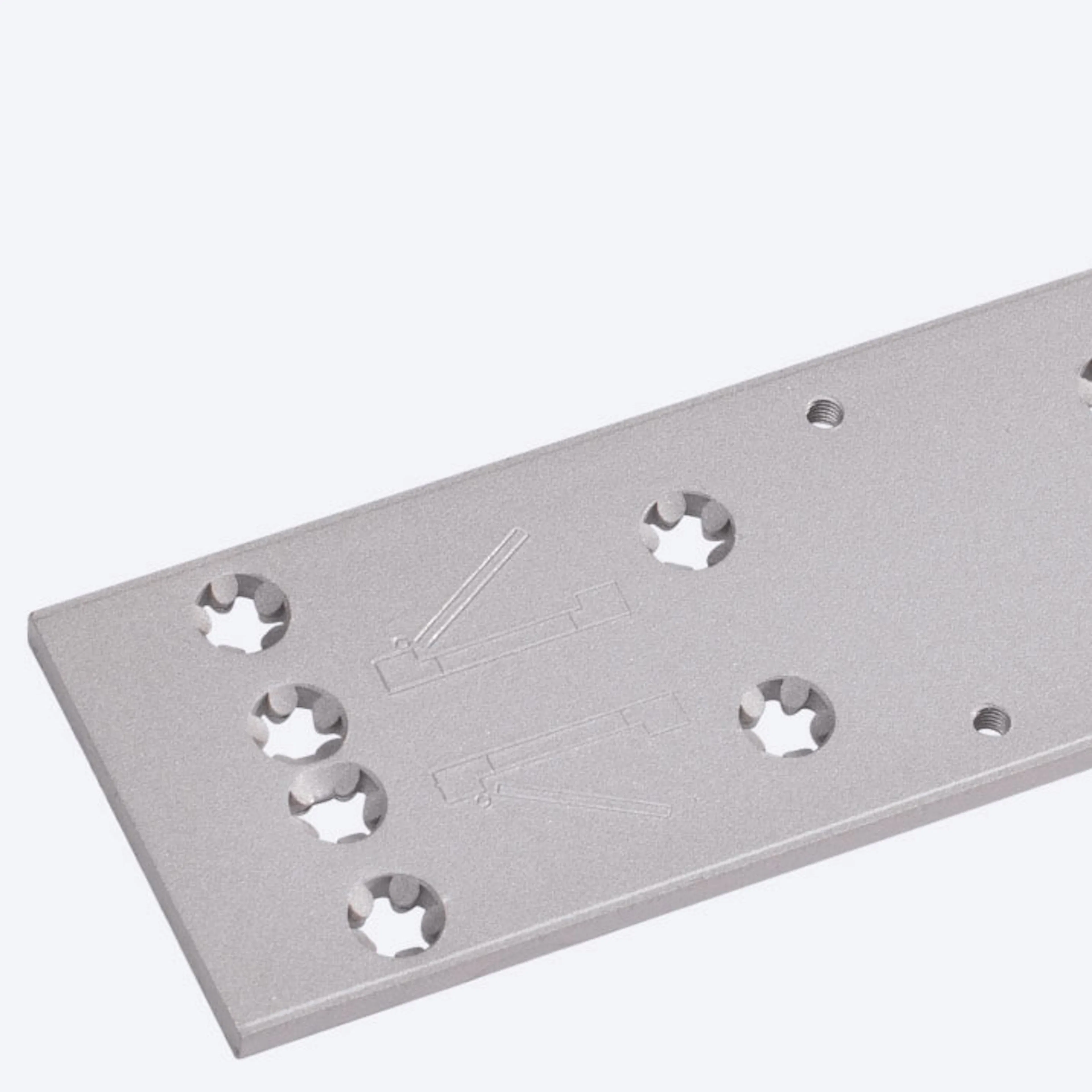 Monteringsplatta DormaKaba 7380 Silver F TS 73