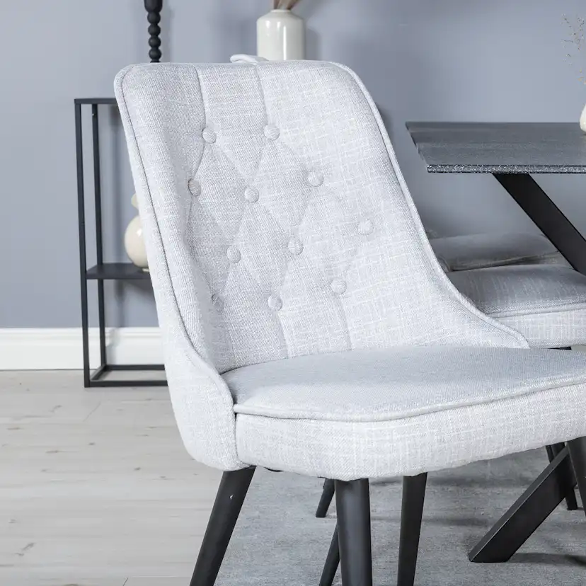 Matgrupp Venture Home Piata med 6 Vera Stolar Polyestertyg