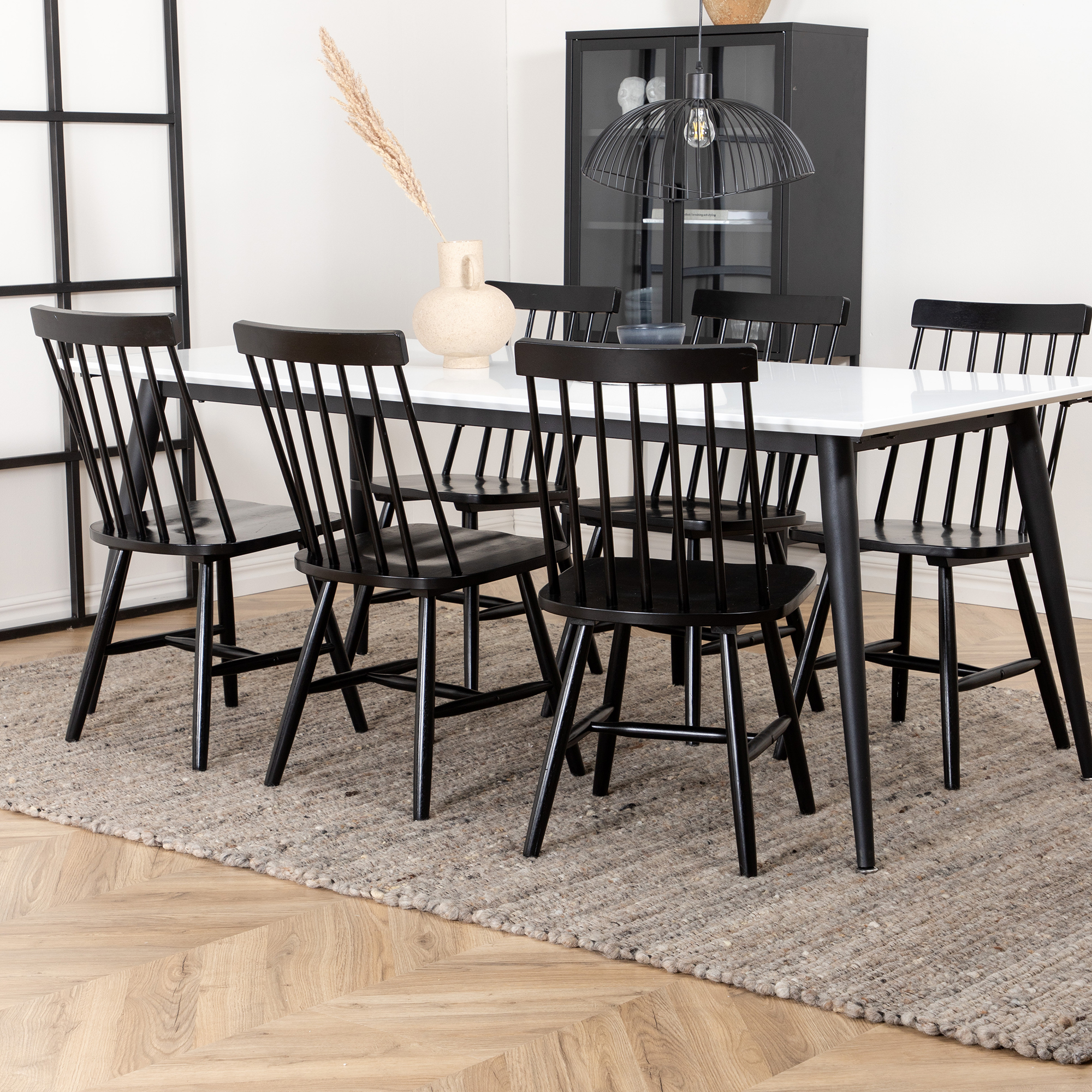 Matgrupp Venture Home Jolie med 6 Lena Windsor Stolar